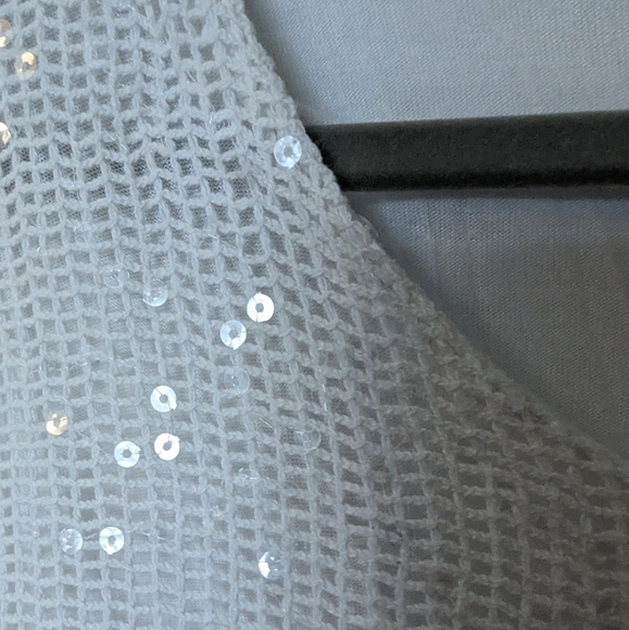 Frocella tunic blouse white with blue embroidery, lined - Picture 6 of 11